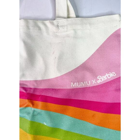 Barbie x Mumu Shoreline Beach Bag Tote NWOT - Picture 4 of 10